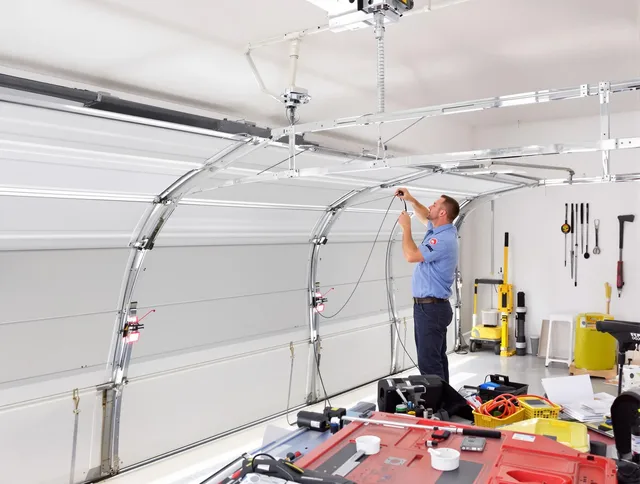 Garage door cable repair service by Eastlake Garage Door Repair in Eastlake