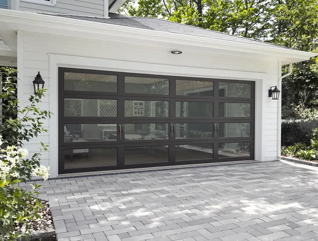 Eastlake Garage Door Repair design specialist presenting custom garage door options to Eastlake homeowner