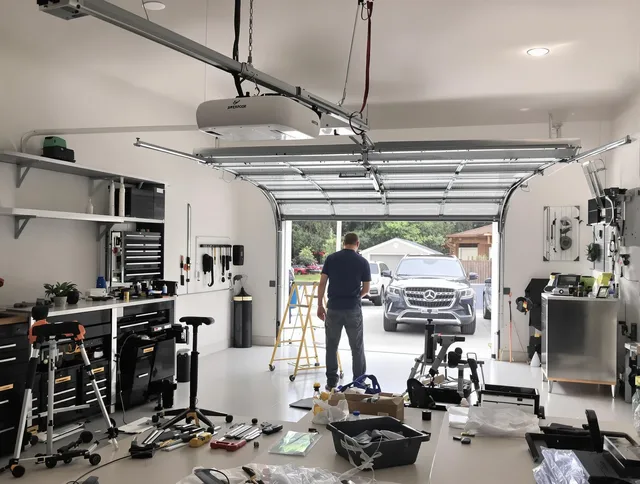 Garage door opener installation by Eastlake Garage Door Repair in Eastlake